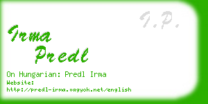 irma predl business card